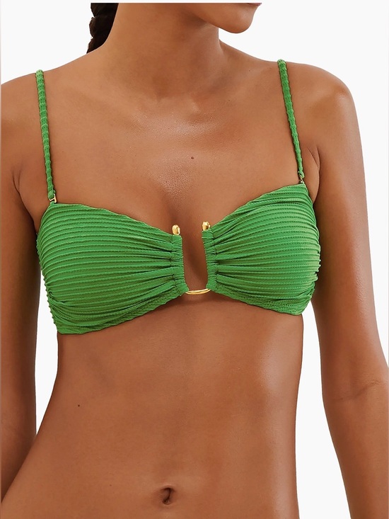 Vix Paula Hermanny Other - ViX Jill Bandeau Bikini Top Green Size L NWT